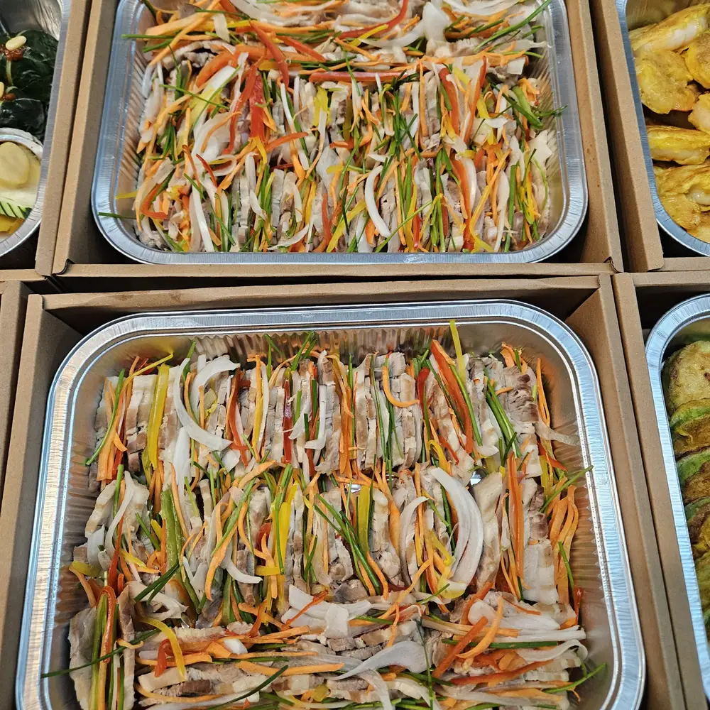 칠순잔치 메인 상차림 플레이팅